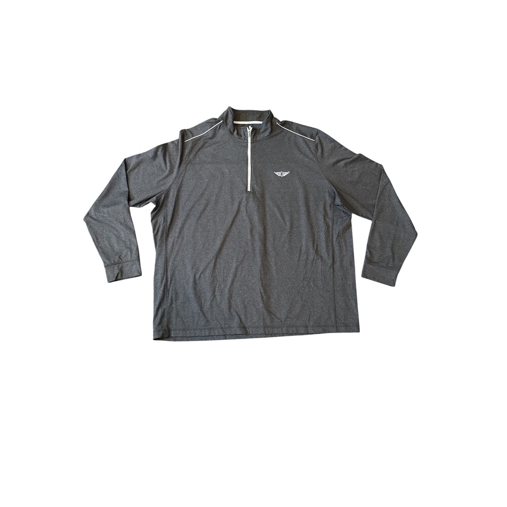 Johnnie-O Mens‎ XXL Heather Gray the Olympic Club Quarter-Zip Pullover Golf